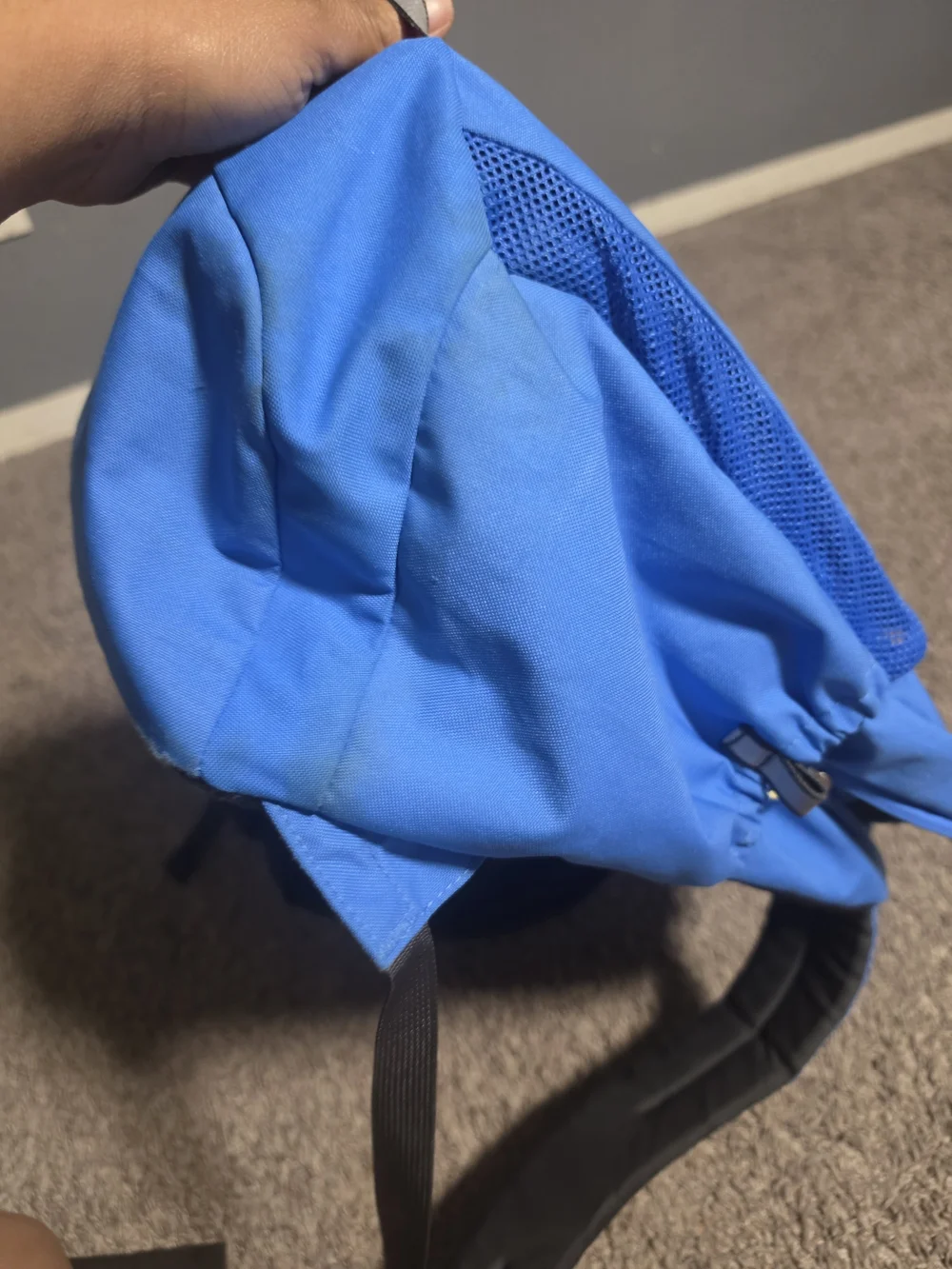 The North Face Blue Backpack with Yellow Logo - Everyday Carry Bag